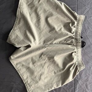 Gymshark Olive Green Elastic Waist Shorts medium